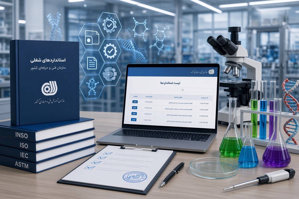 لیست استانداردهای فنی و حرفه ای